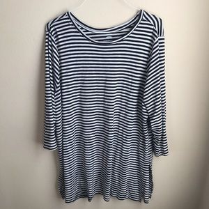 Old Navy | Plus Black and White Stripe Tunic